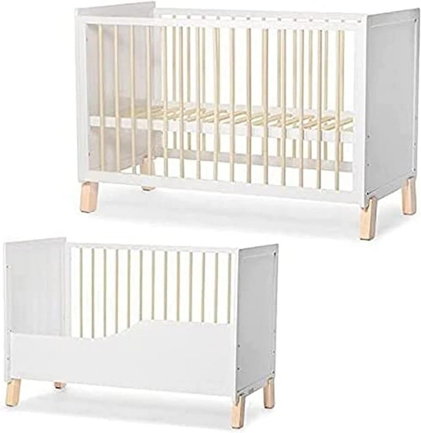 Kinderkraft Nico Wooden Cot White