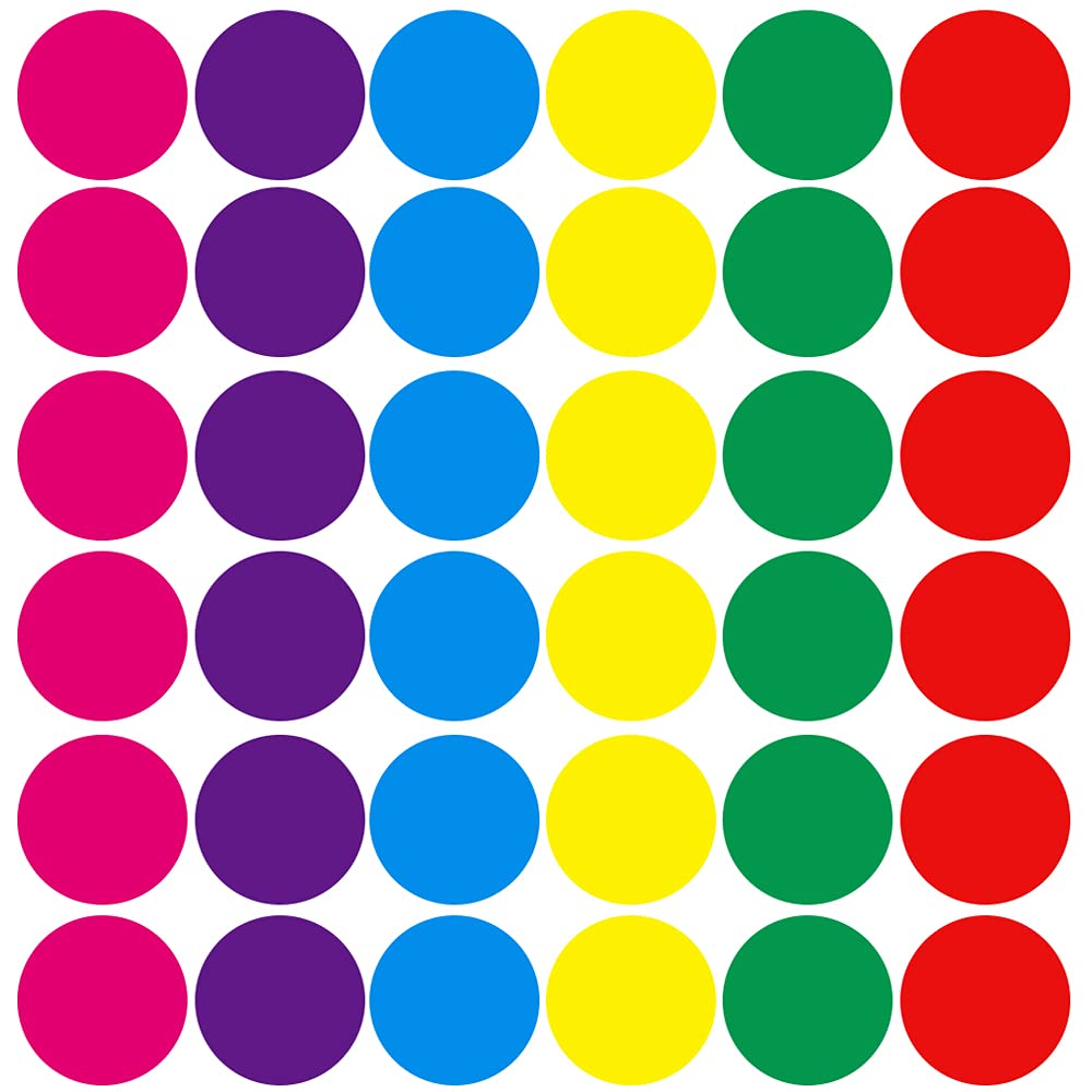 Round Floor Stickers, 42 Pieces 6 Inch Spot Markers Floor Spots Self