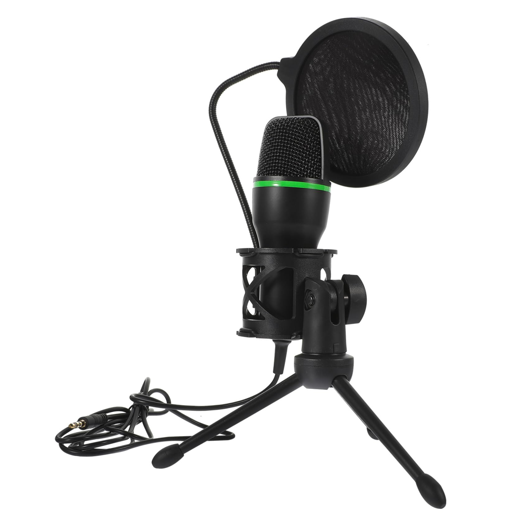 Abaodam Noise-canceling Gaming Microphone Condenser Mic for Gaming Mic Set Easy Install Bracket for Live Streaming
