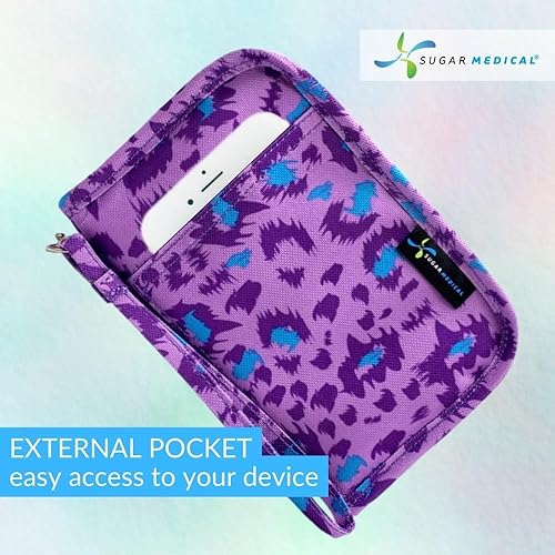 Miniatura 8 de Sugar Medical Estuche de suministro para diabetes  Productos para el cuidado de la diabetes  Estuche de viaje para suministros para diabéticos