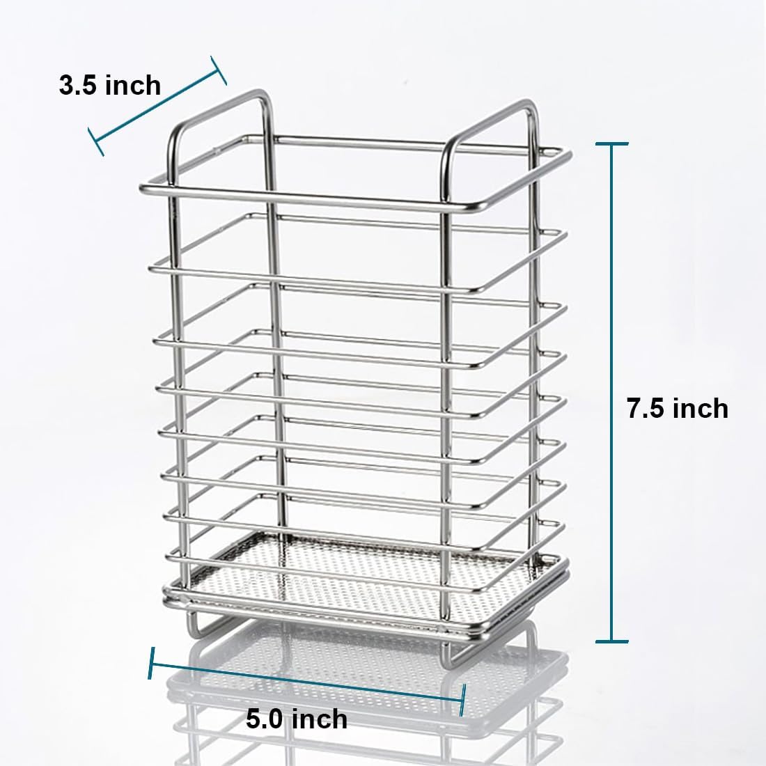 1 Slot Wire Multi Holder for Bathroom, Stainless Steel for Utensils Electric Toothbrush Dispenser Shower Toothbrush Toothpaste Holder, Bathroom & Kitchen Essentials, 1 Slot, Silver