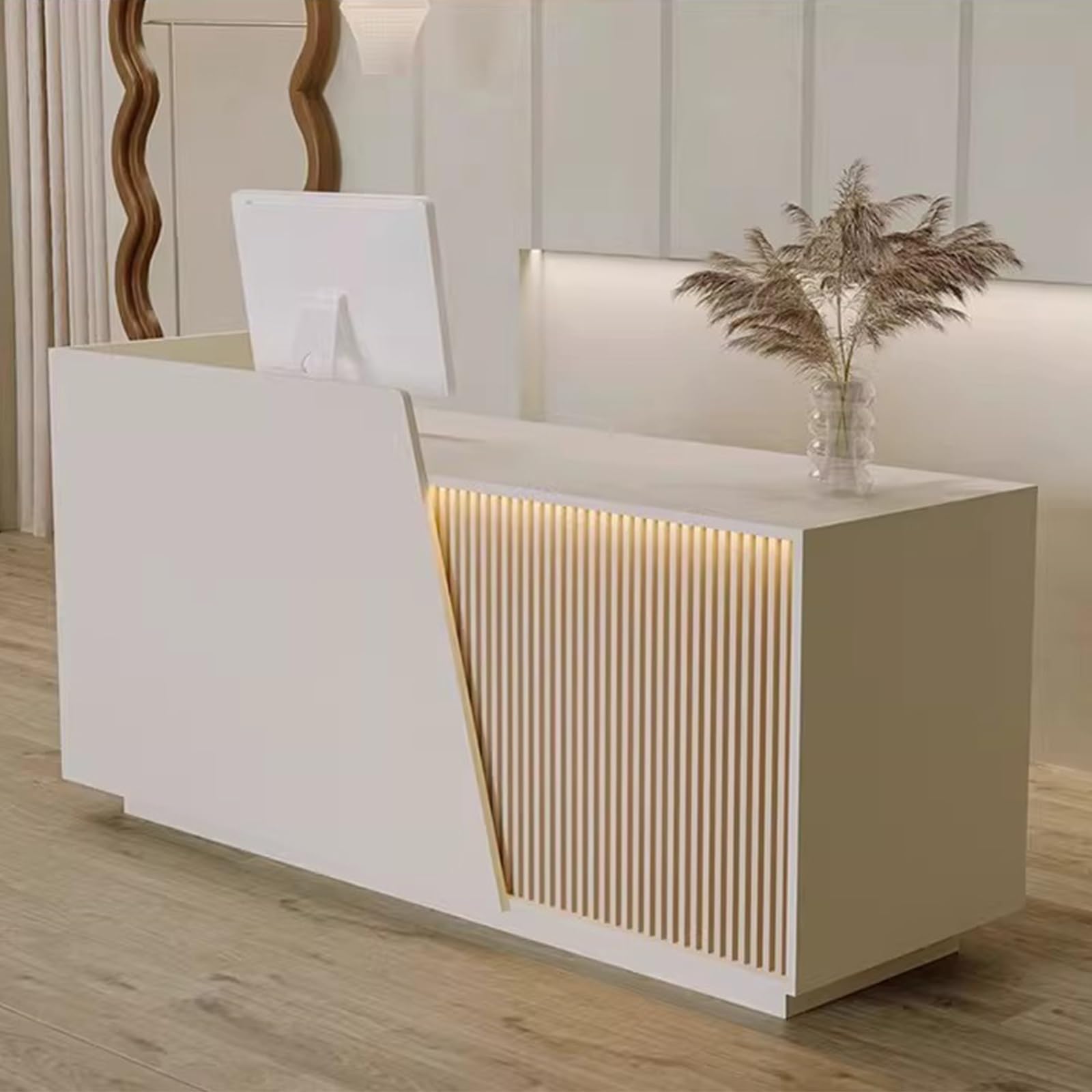 Recept Dewith Ders & Scaffali aperti, perfetto per saloni, boutique e bar, nero destro, 100 cm, tavolino moderno