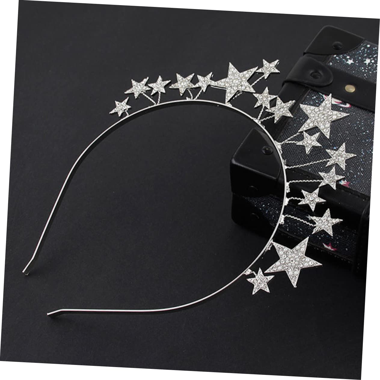 FRCOLOR 5pezzi Cerchietto Elegante Con Strass Stella Per Donne e Ragazze Accessorio Per Shiny Per Matrimoni e Feste Design Creativo e Leggero Per Eventi Speciali