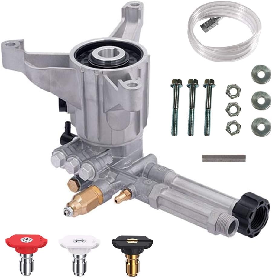 AR High Pressure Washer Pump 2400 PSI RMW22G24-EZ -SX, Vertical 7/8" Shaft Power Washer Replacement Pump Head with Easy Start Valve by ANNOVI REVERBERI