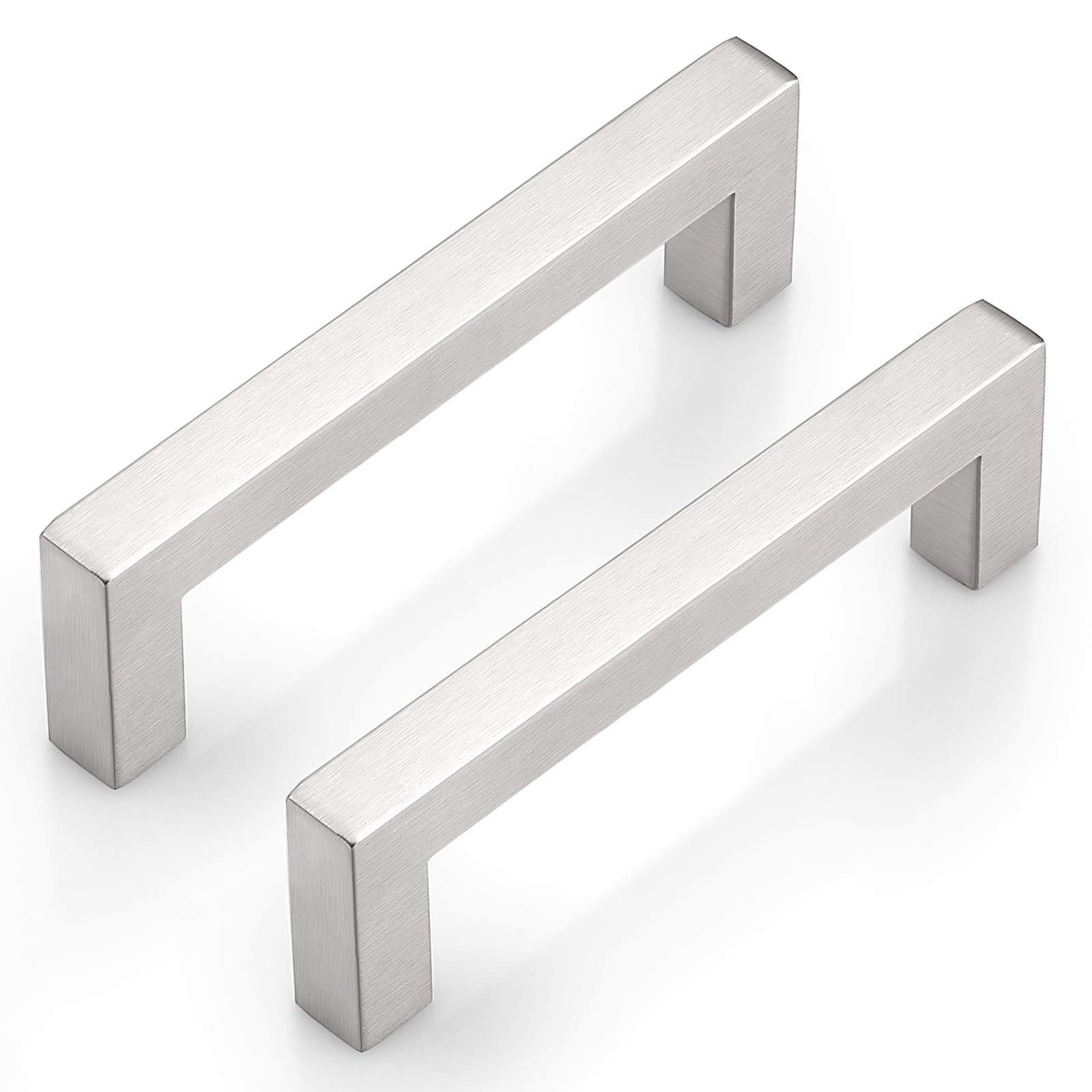 Poignées en acier inoxydable 102mm de finition supérieure pour armoire de cuisine