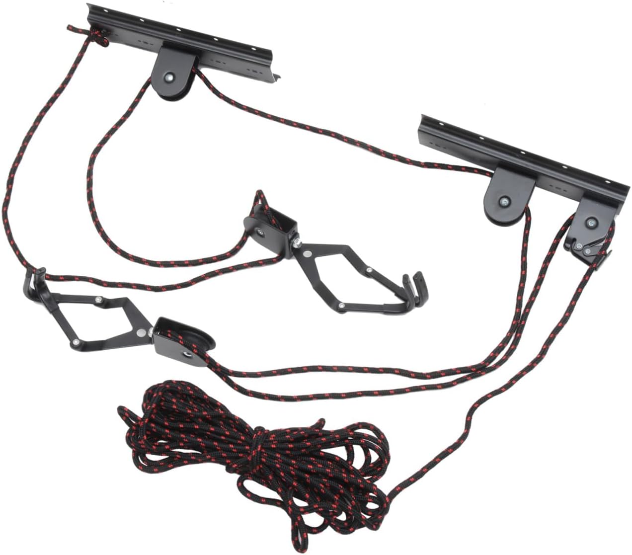 Totority 1set Indoor Bike Mount Sturdy Hanging Hook for Garage Storage Space-saving Design Easy Installation for Home and Apartment Use Black