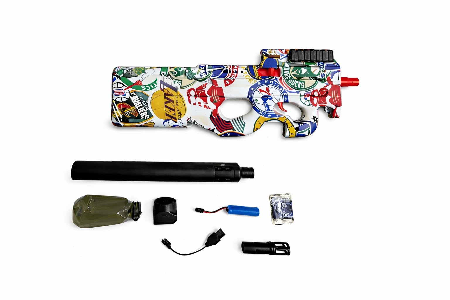 Chetsavz Gel Ball Blaster Gun Automatic Gun for Kids-Adults High Speed Including Gel Balls for Kids and Adults Blue Color (Q5)