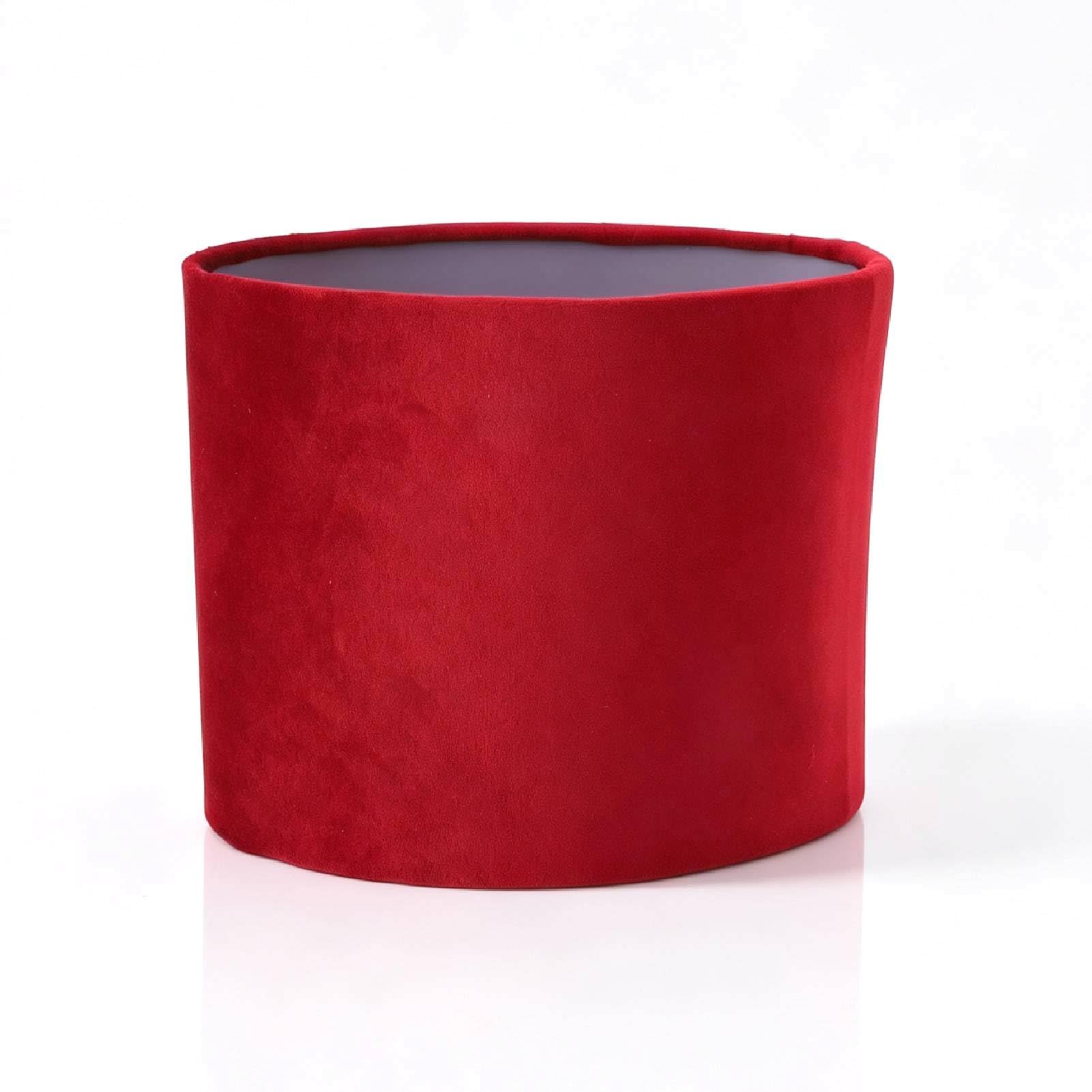 Paralumi ovali per lampade da tavolo, paralume in tessuto E27 E14 Copri lampada a clip Accessori paralume per lampada a sospensione da tavolo (Vino Rosso)