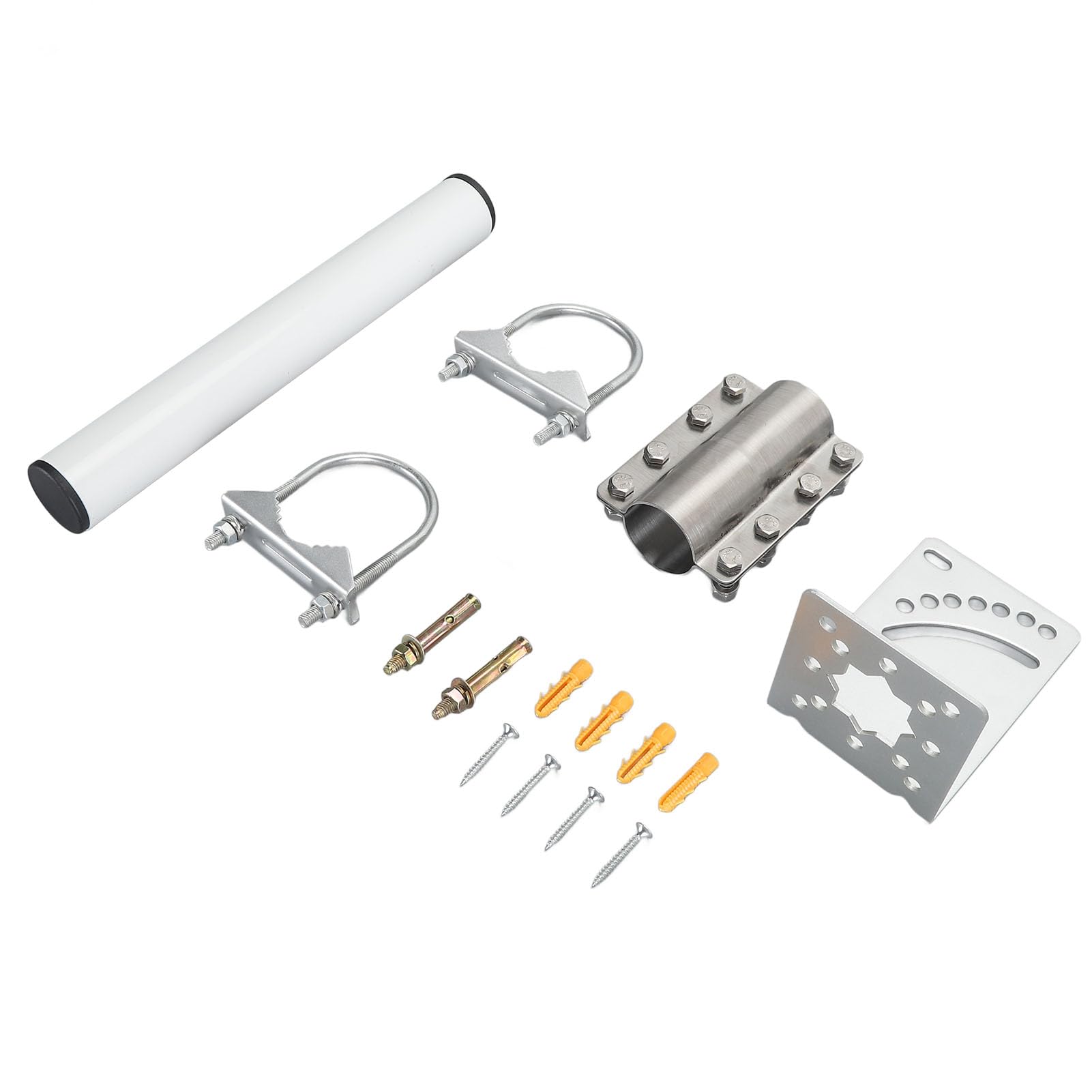 Alomejor Satellite Internet Mount Kit, Adjustable Weatherproof Design | Robusta struttura in acciaio inossidabile, sostiene fino a 110 libbre, adatto per uso esterno, adatto per parabola V2