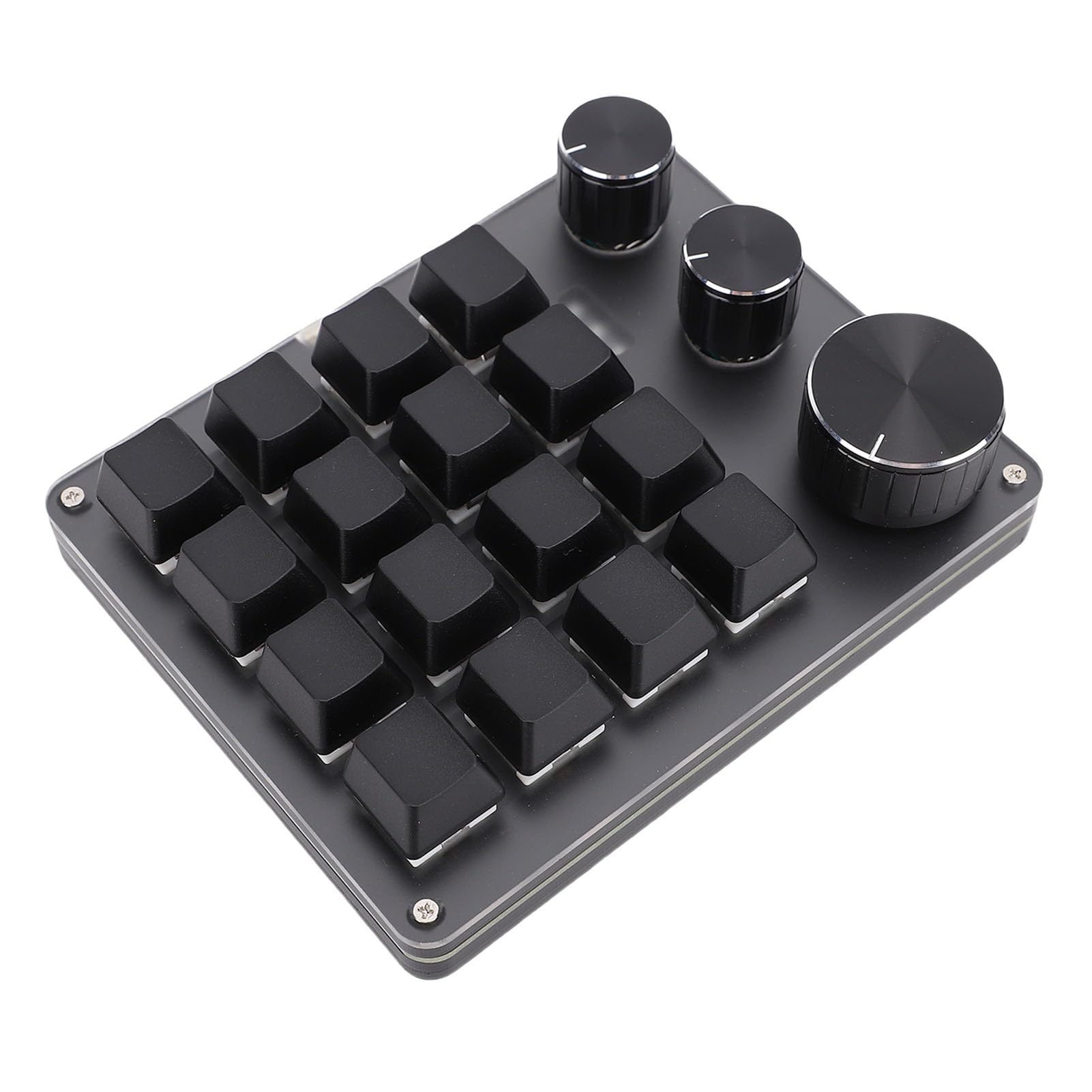 Wisoqu One-Handed Macro Programmable Keypad, USB Mini 16 Keys, Red