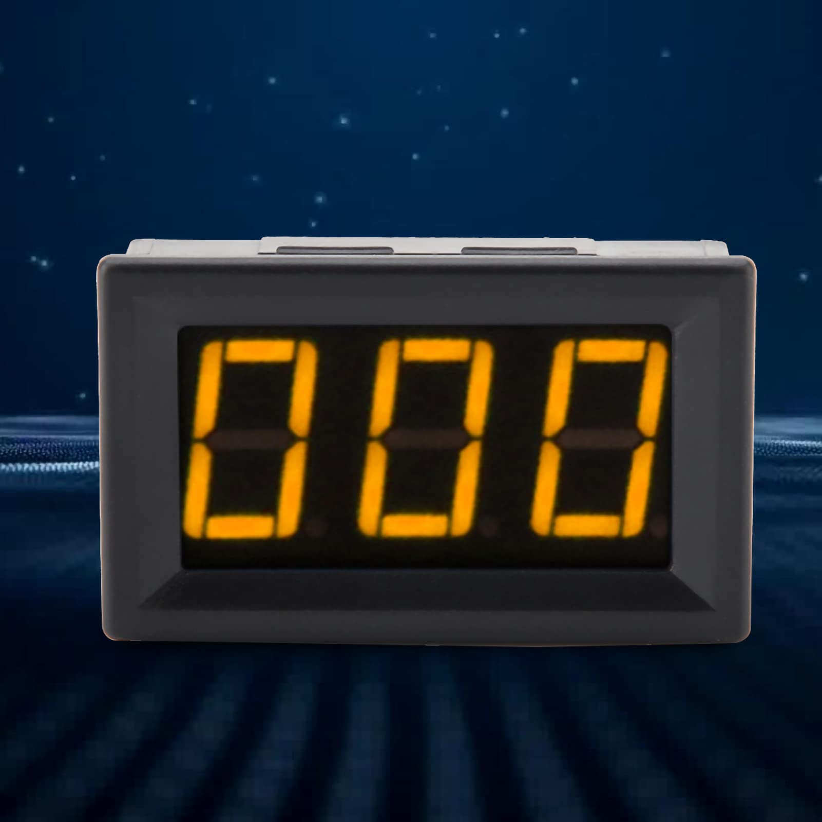 Amperometro digitale Alta precisione 3 cifre Modulo rivelatore di corrente Amp Monitor di misurazione Pannello di misurazione DC 0-1A (Giallo)