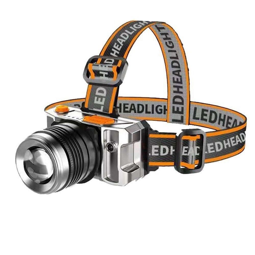 QFGVMXBWKZH T18A LED Outdoor Head Flashlight Motion Sensor High Brightness Headlight Rotatable Headlamp Torch(Silver)