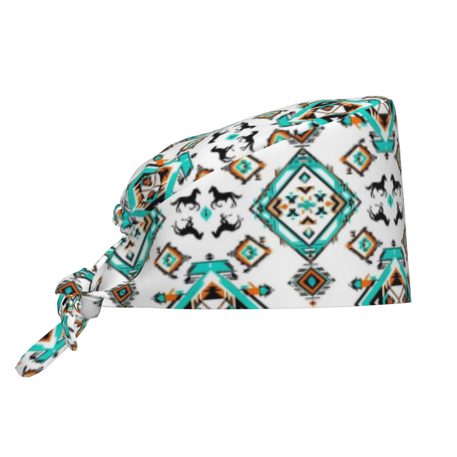 Adjustable Working Cap Sweatband Elastic Bandage Tie Back Hats for Women Men