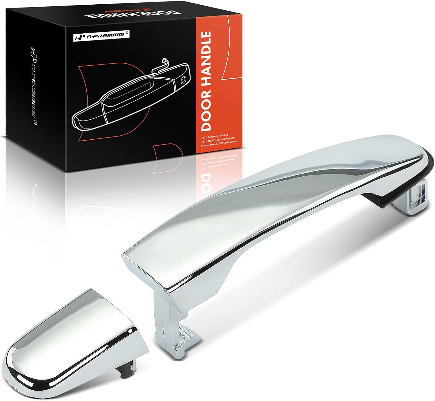 A-Premium Front Right or Rear Exterior Door Handle Compatible with Chevrolet Equinox, Malibu, Traverse & GMC Terrain, Acadia, Acadia Limited & Buick Enclave & Pontiac G6 & Saturn Aura, Outlook, Chrome