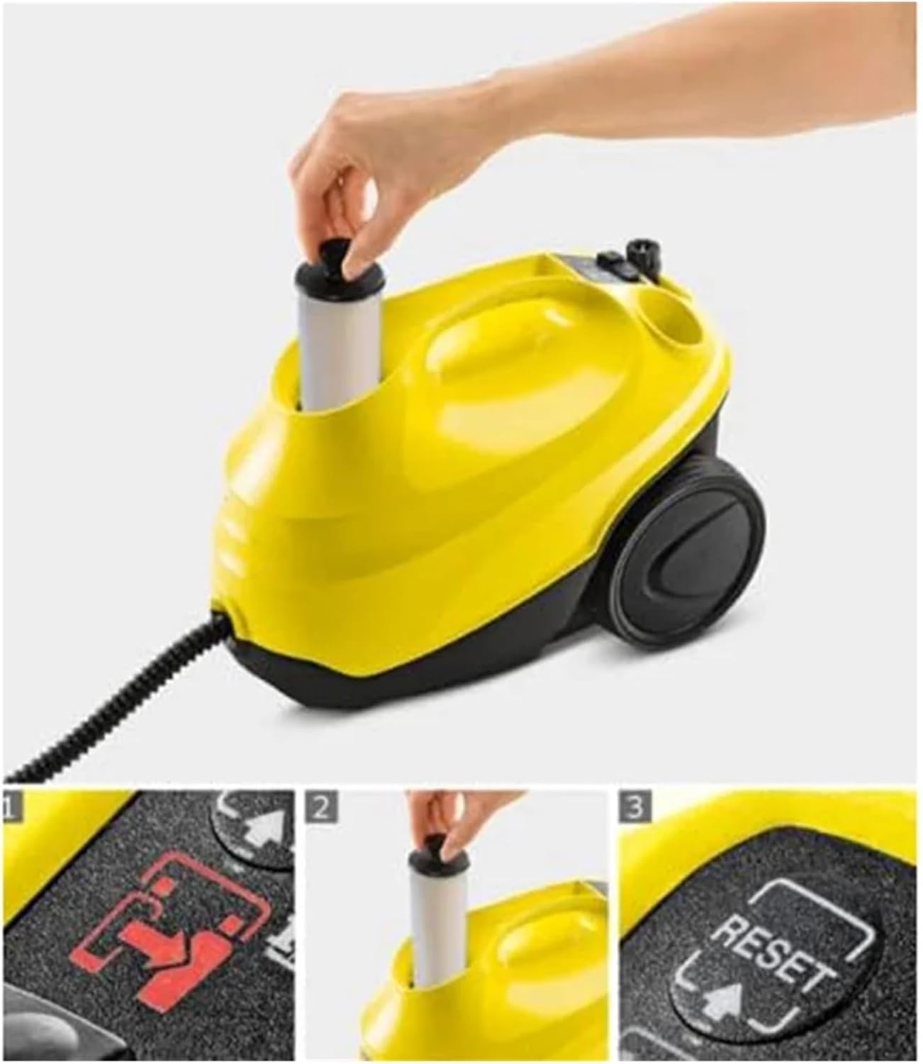 A54Z 5 Pcs Steam Cleaner Descaling Cartridge And Mop Cloth Pad Set,Compatible For Karcher，SC2 SC3 Steam Cleaner Accessories
