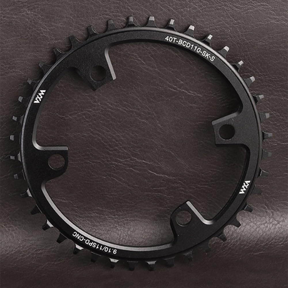 Advokingtap 110BCD Single Chainring For Road Bicycles, Features 4 Bolts And Narrow Wide Tooth Technology, Available In 5 Teeth Sizes 36T, 38T, 40T, 42T, 44T(36T)