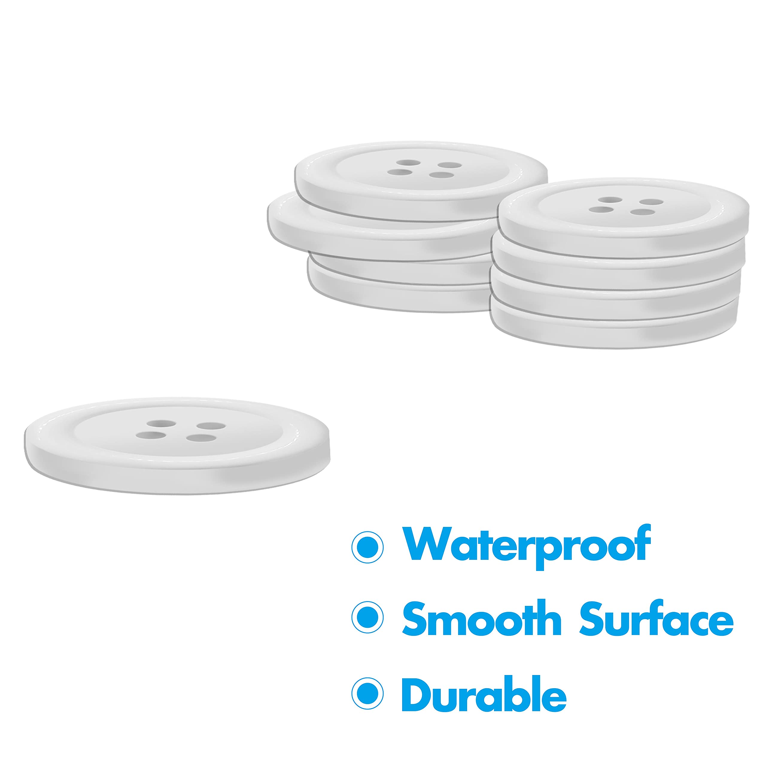 240 Bottoni In Resina 8 Colori - 25mm, 4 Fori, Per Cucito E Lavoretti - Foto 12