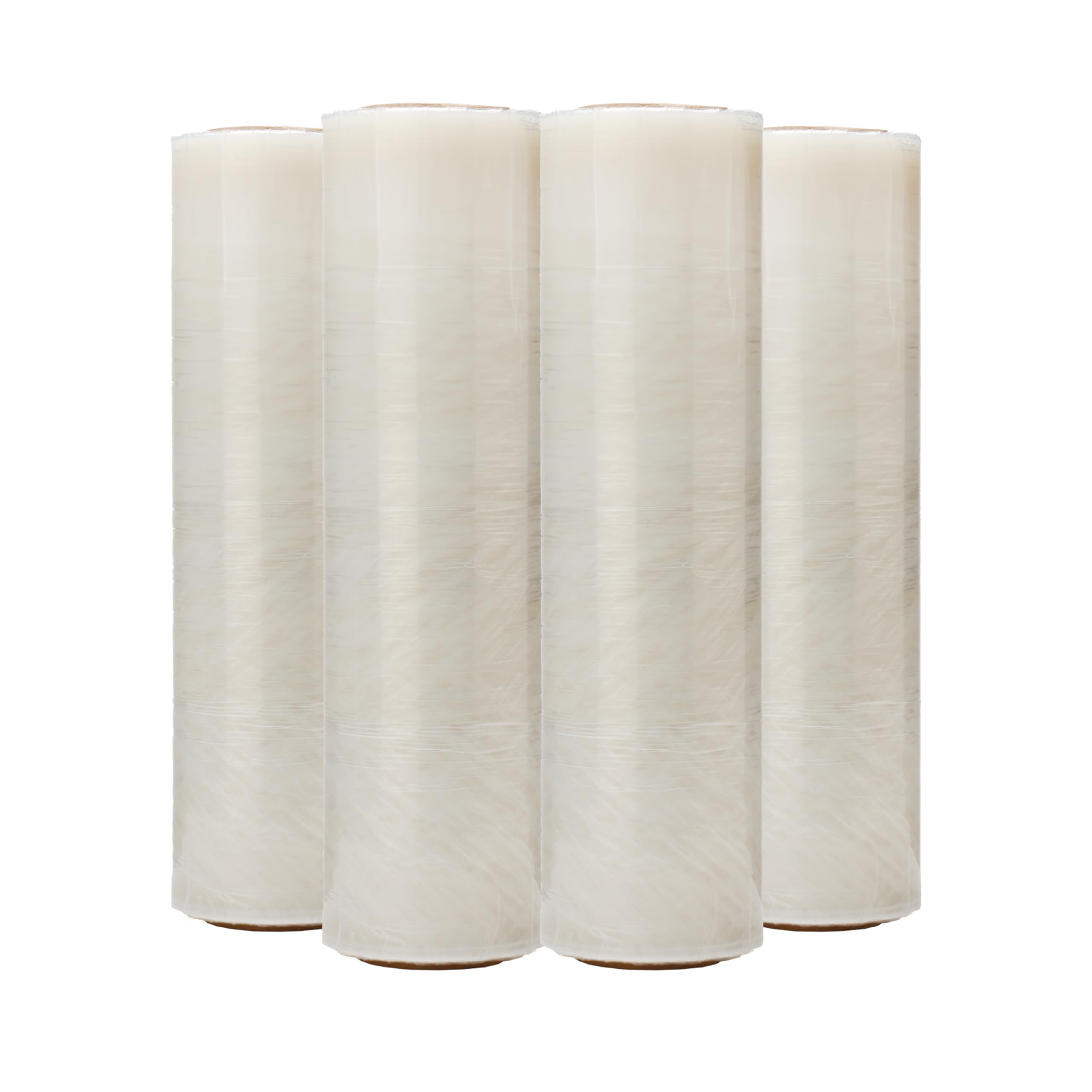 The Boxery- 18''X1500' Per Roll Stretch Wrap-4 Rolls-6000 Feet Total (30 Gauge)-Lightweight, Prestretched Stretch Wrap Film Clear Cling Plastic for