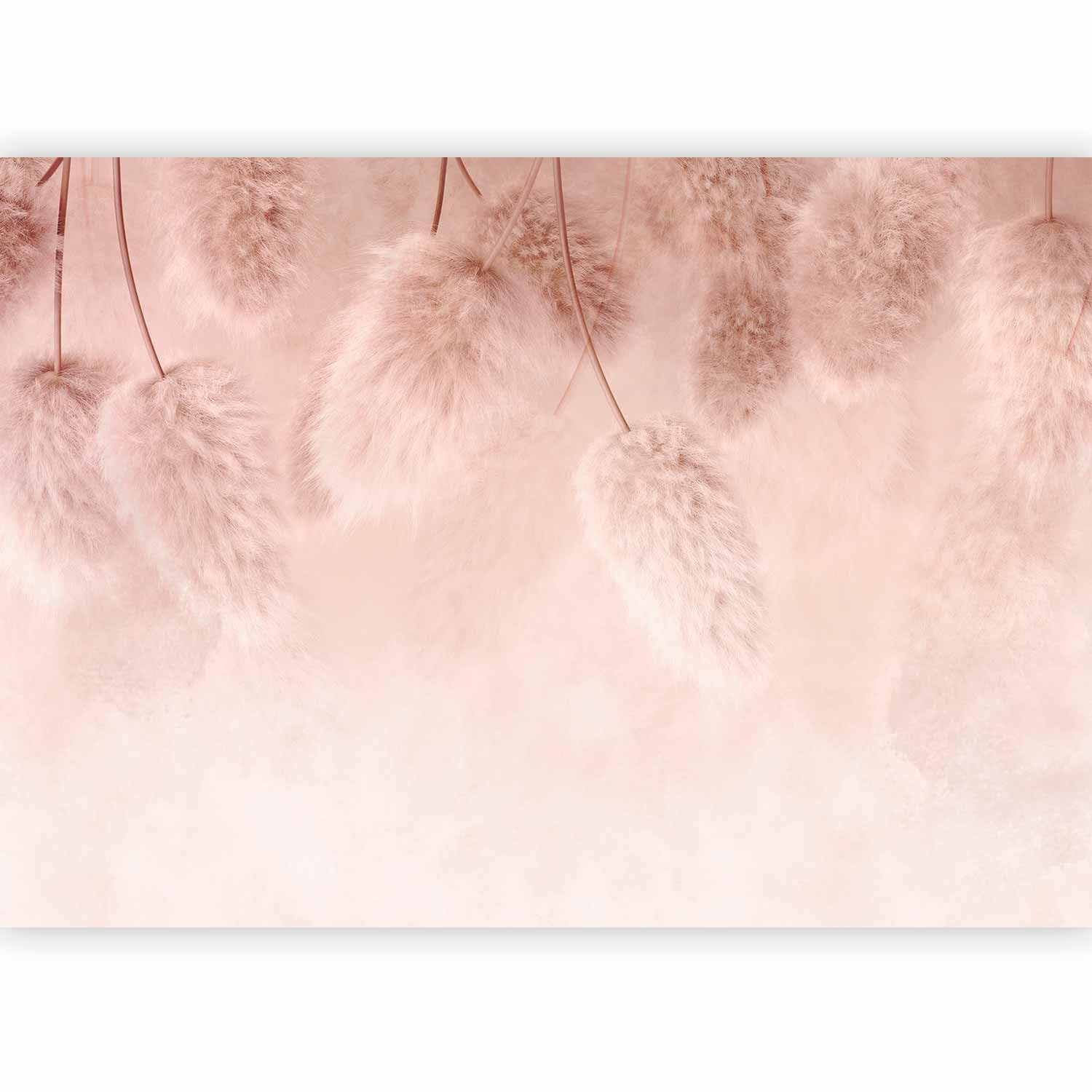 artgeist Wall Mural Boho 98x69 in - Non-Woven Wallpaper Fleece Wall Decor Photo Print Picture Image Design Cotton Nature rosa b-C-10081-a-a