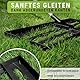WENDOWERK® [80x30cm] Rasennevilierrechen Schwarz mit extra langem Stiel [2 Meter] Inkl. Gartenhandschuhe - Handlicher Rasen Nivellierrechen mit abgerundeten Kanten & Stecksystem - Rakel für Rasen