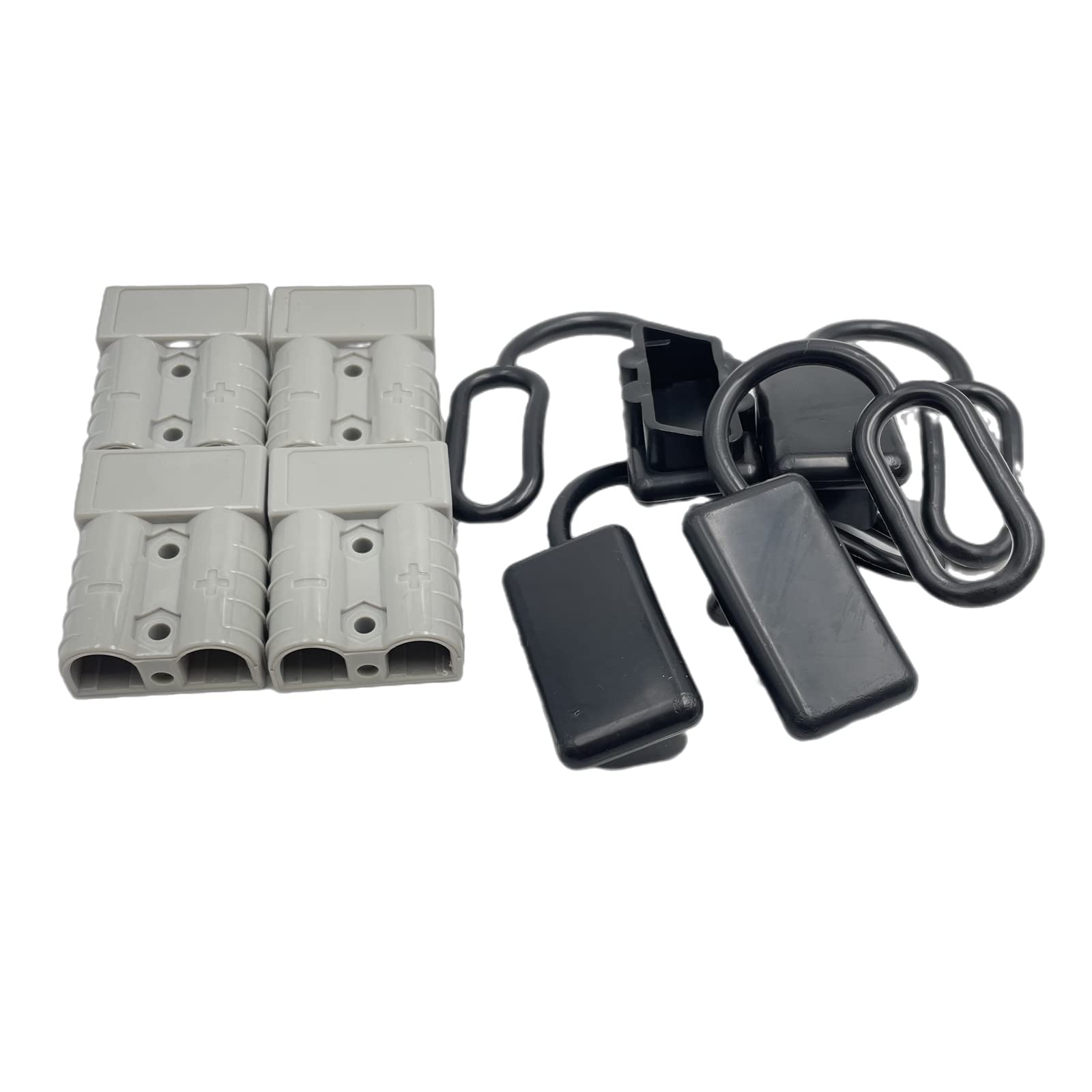 Connecteur Anderson 50a Avec Terminaux CSPARKV 2Pcs 50A 600V Connecteur Batterie Au Fil De Harnais Terminal à Connecteurs Alimentation 6 AWG Modulaires