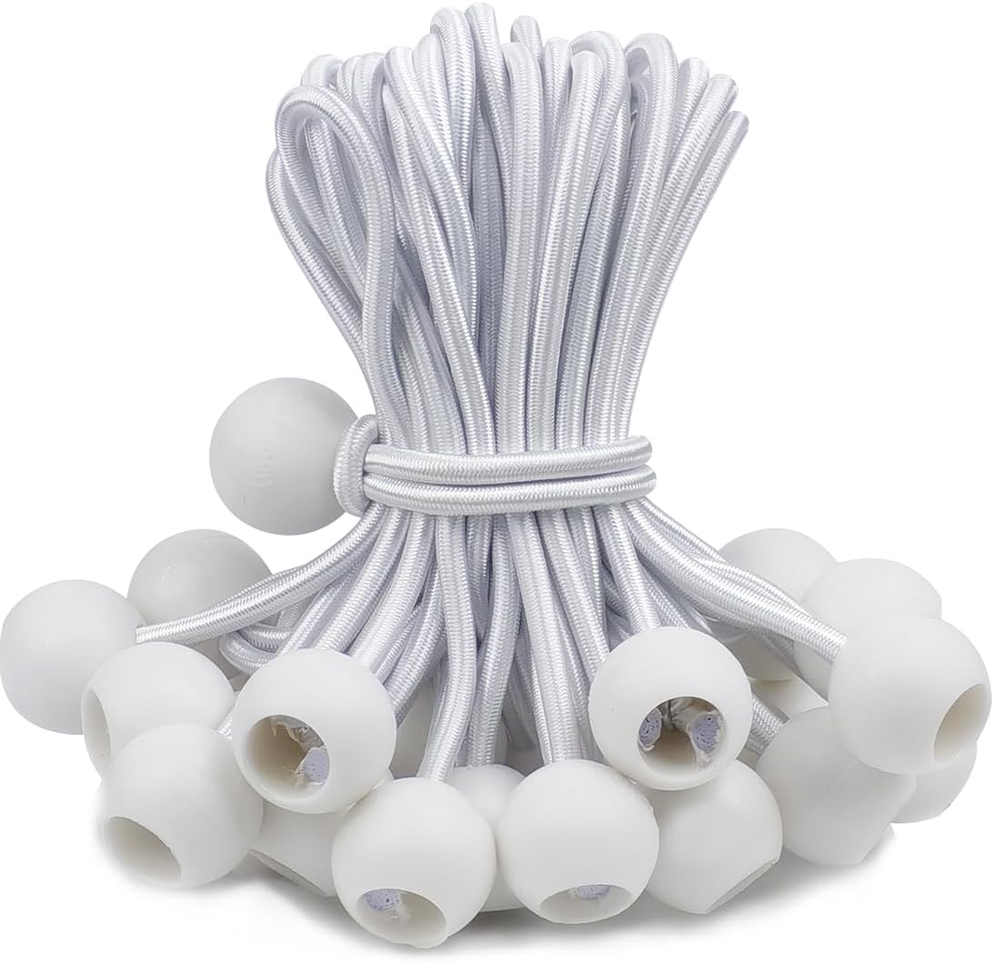 PerkHomy 30 Pack Ball Bungee Cord 6 Inch Heavy Duty Bungie Cord Balls