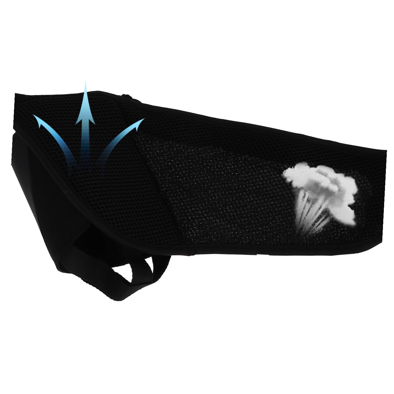 UKCOCO Riñonera para Correr con Portabotellas de Nylon Negro | Diseño de Cintura, Cremallera Suave y Resistente, para Running y Viaje al Aire Libre