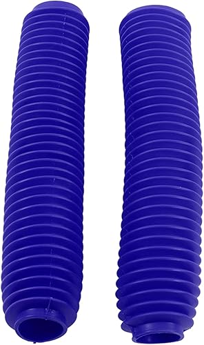 Fundas antipolvo para horquilla de motocicleta, par de fundas para botas de amortiguador, repuesto para Rm125 Dr250 Drz400 400 Amarillo (azul)