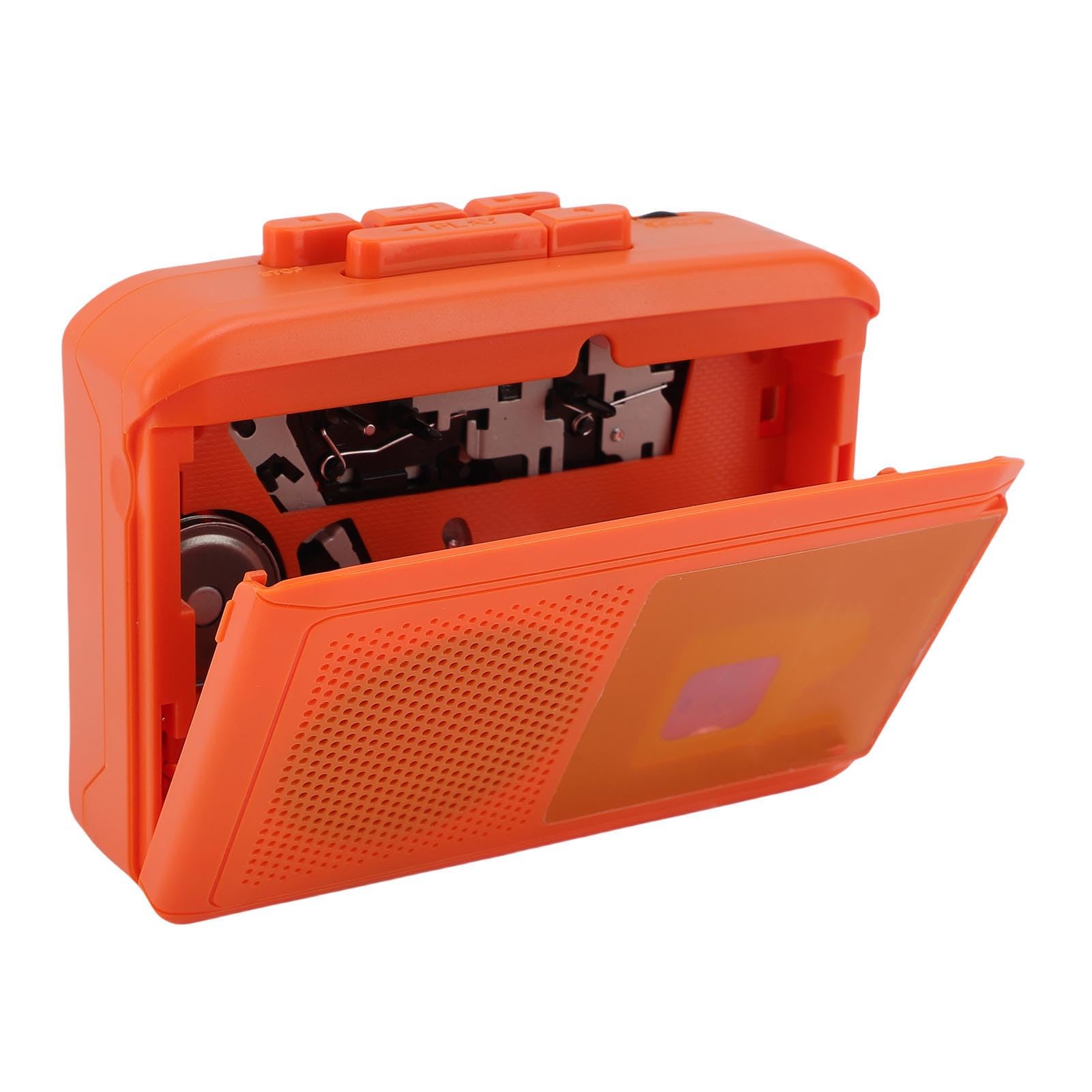 Cuifati Lecteur de Cassettes Portable, Magnétophone Vintage avec Rembobinage Rapide, Haut-Parleur intégré et Prise Casque, alimenté par 2 Piles AA ou USB C pour Une écoute Personnelle et