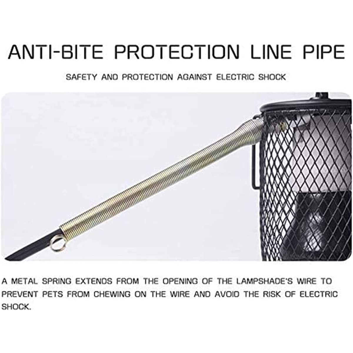Lámpara Calor Reptil con Guardia, Interruptor Ajuste Lámparas Calor Cerámica, Calentador Calor De Reptil con Termostato, para Lagarto, Tortuga, Serpiente,80W