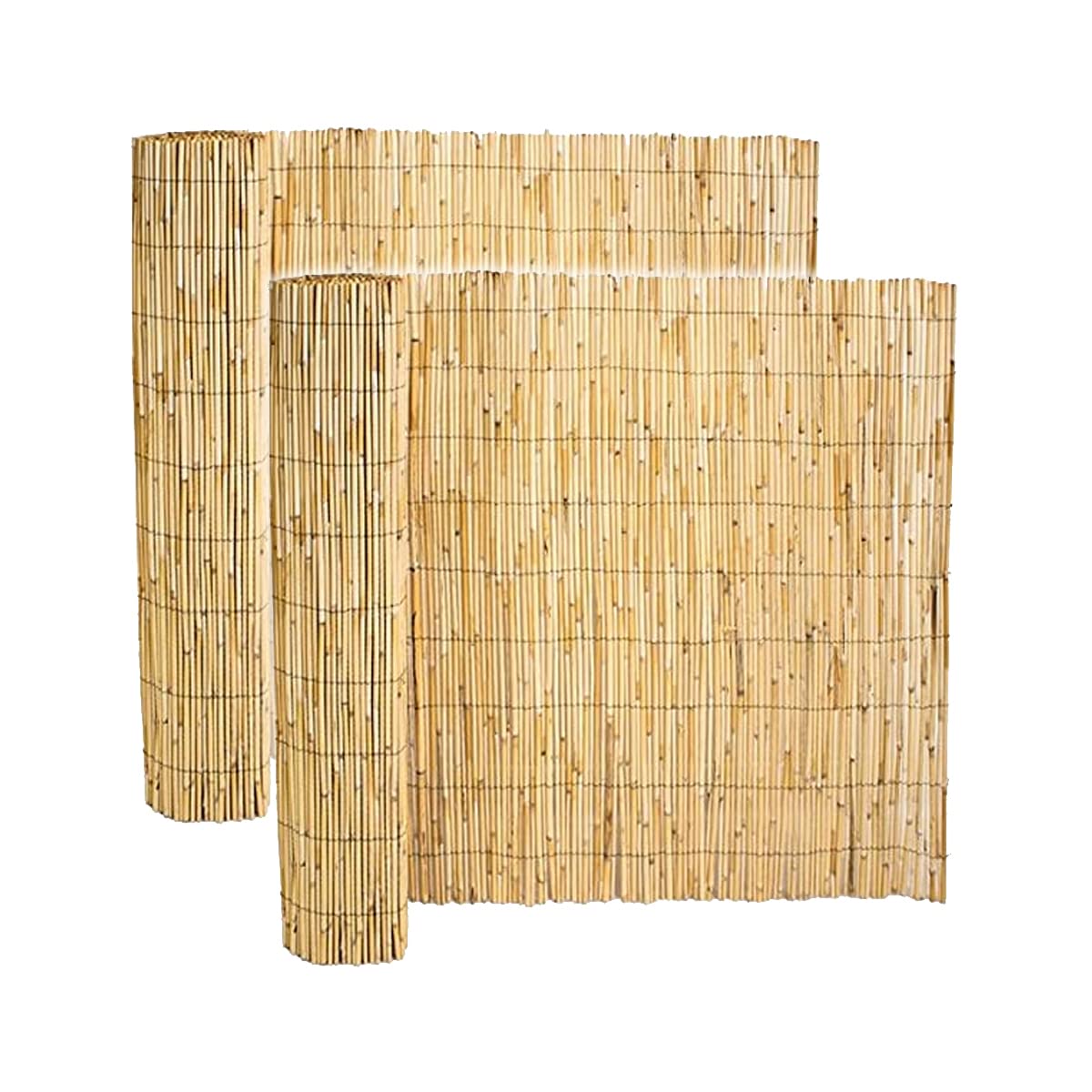 Lot de 2 canisse en bambou, clôture de jardin, couverture de protection contre le vent et le soleil - Longueur 500 x Profondeur 120 cm -JUANIO-