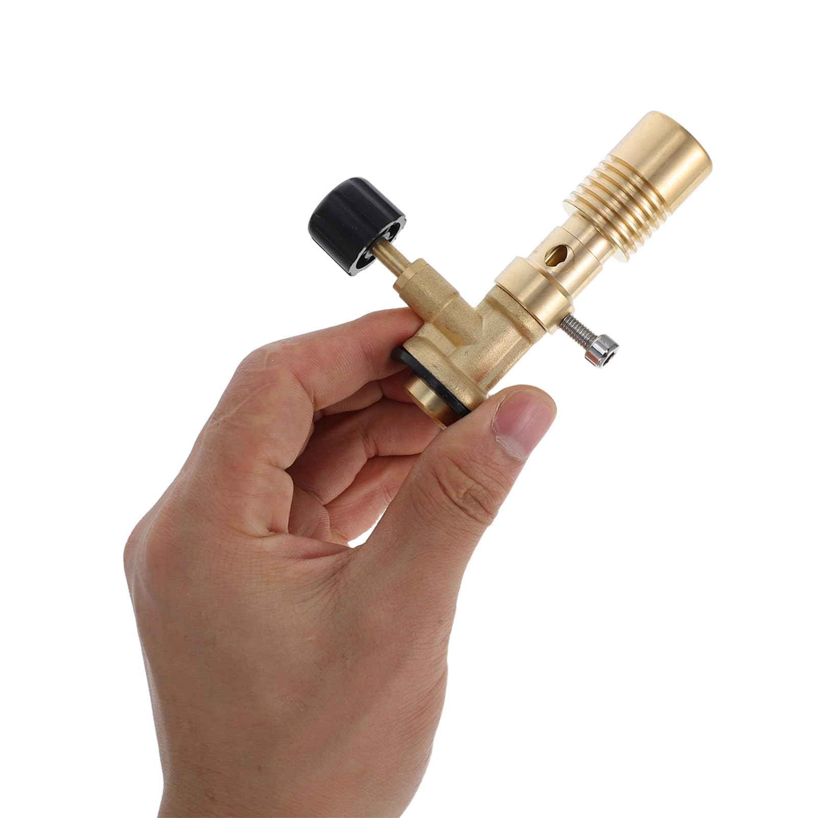 HOMSFOU Brûleur Bunsen Contrôle Complet Portable en Laiton Plus Sûr Qu'un Brûleur Standard pour Laboratoire et Usage Professionnel
