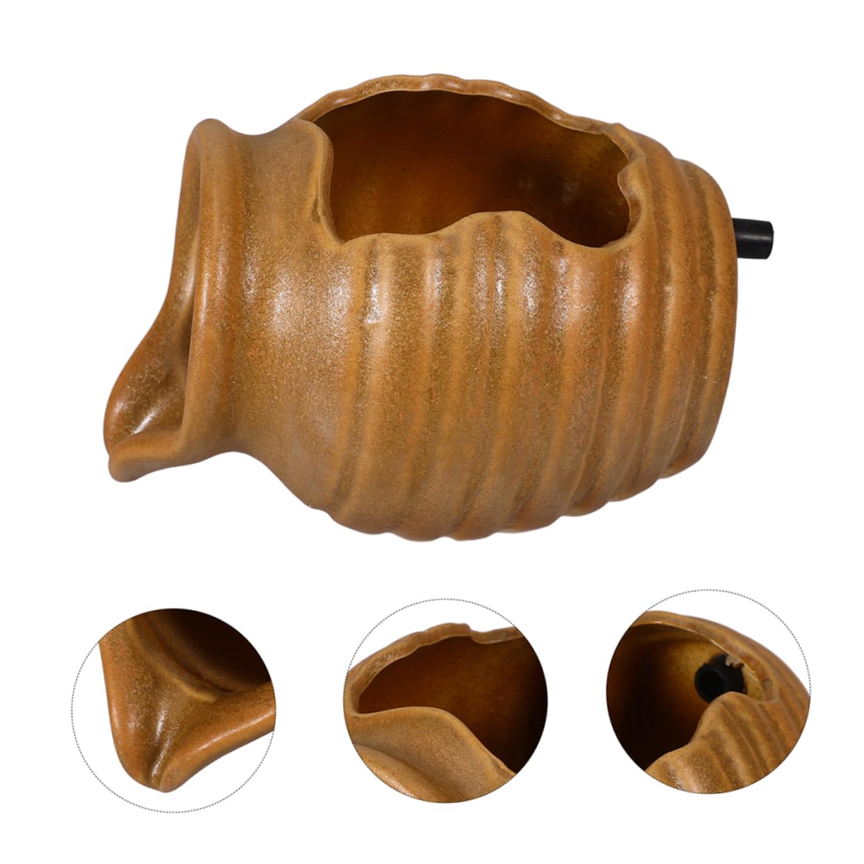 Pot de Cour en Céramique Circulant pour Poissons, Décor Classique
