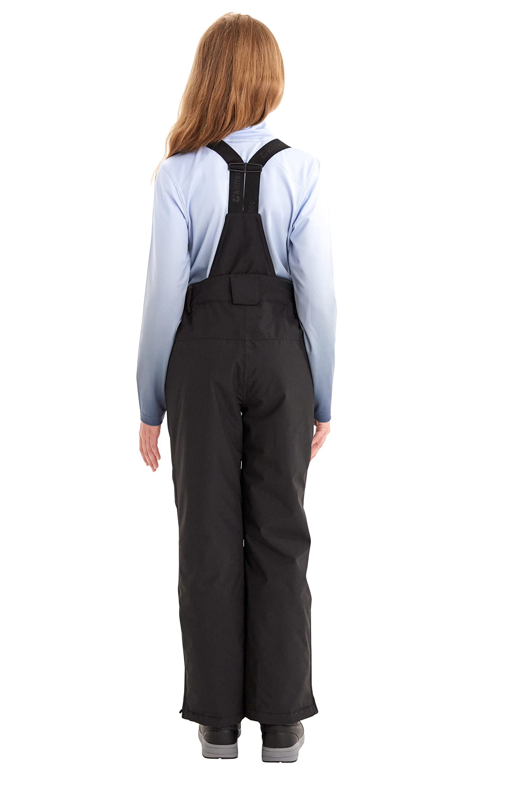 Killtec Vitalya Jr - Pantalones de esquí para niña con peto, protección en los bordes y paranieves, impermeables, transpirables
