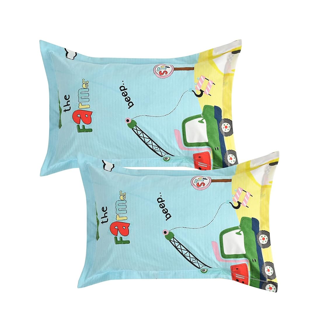 PrettyKrafts Cotton Car Truck Bedding - Soft Kids Sheets -3 PrettyKrafts Cotton Car Truck Bedding - Soft Kids Sheets -3