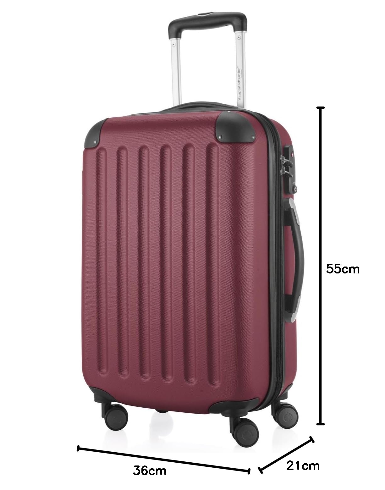 HAUPTSTADTKOFFER - Spree - Maleta rígida, Trolley expandible, Equipaje de Viaje, 4 Ruedas Dobles, TSA, 65 cm, 74 litros, Champán — view 481