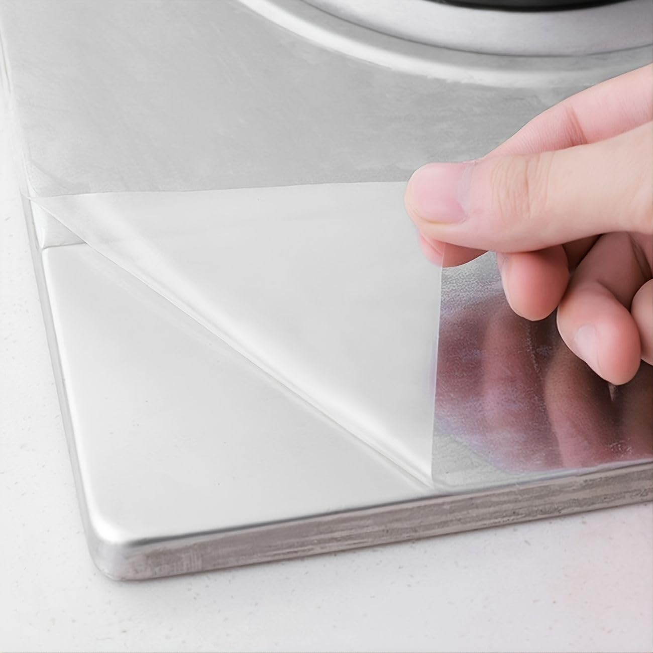 HOME13 Clear Matte Self-Adhesive Film Removable Protective Film Transparent Waterproof Oil-Proof Kitchen Cabinets Desks (24x80_in, Clear Matte)