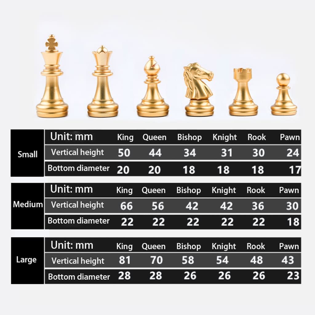 Reisespiele, Schach Magnetisches Schachspiel Holzschachspiel mit klappbarem Schachbrett(32cm)