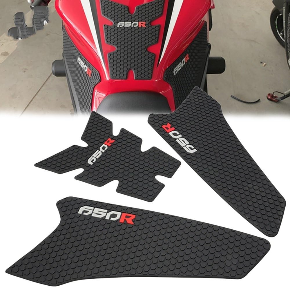 Adesivi Serbatoio Carburante Serbatoio Grip Pads per H&Onda CBR650R CB650R 2019 2020 2021 CBR 650 R CB 650r Protector Sticker Trazione Serbatoio Pad Laterale 3D (Color : 7)