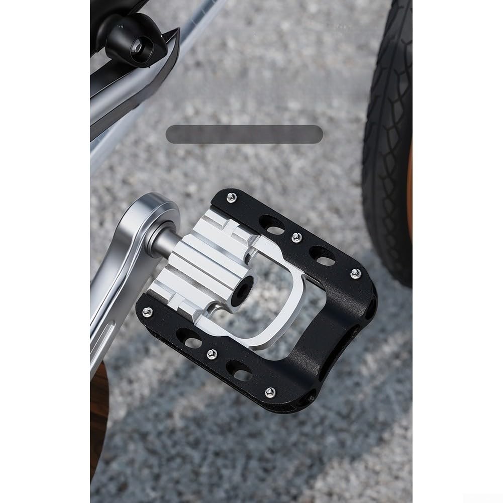 Pedali per bicicletta in lega di alluminio per biciclette pieghevoli a 3 cuscinetti, piattaforma antiscivolo, design impermeabile, leggeri e stabili per una guida sicura in qualsiasi condizione