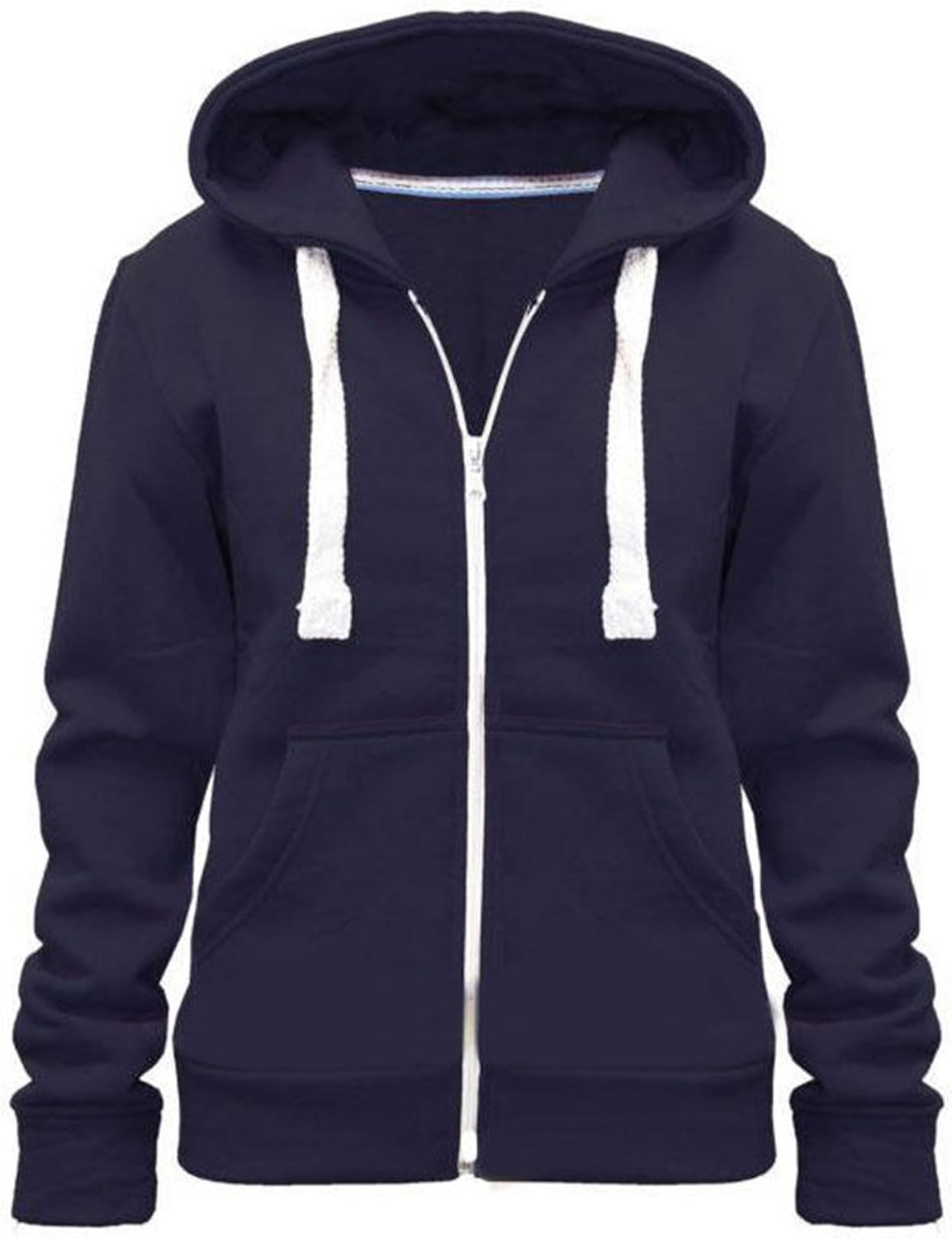 Ladies navy zip hoodie uk Outlet