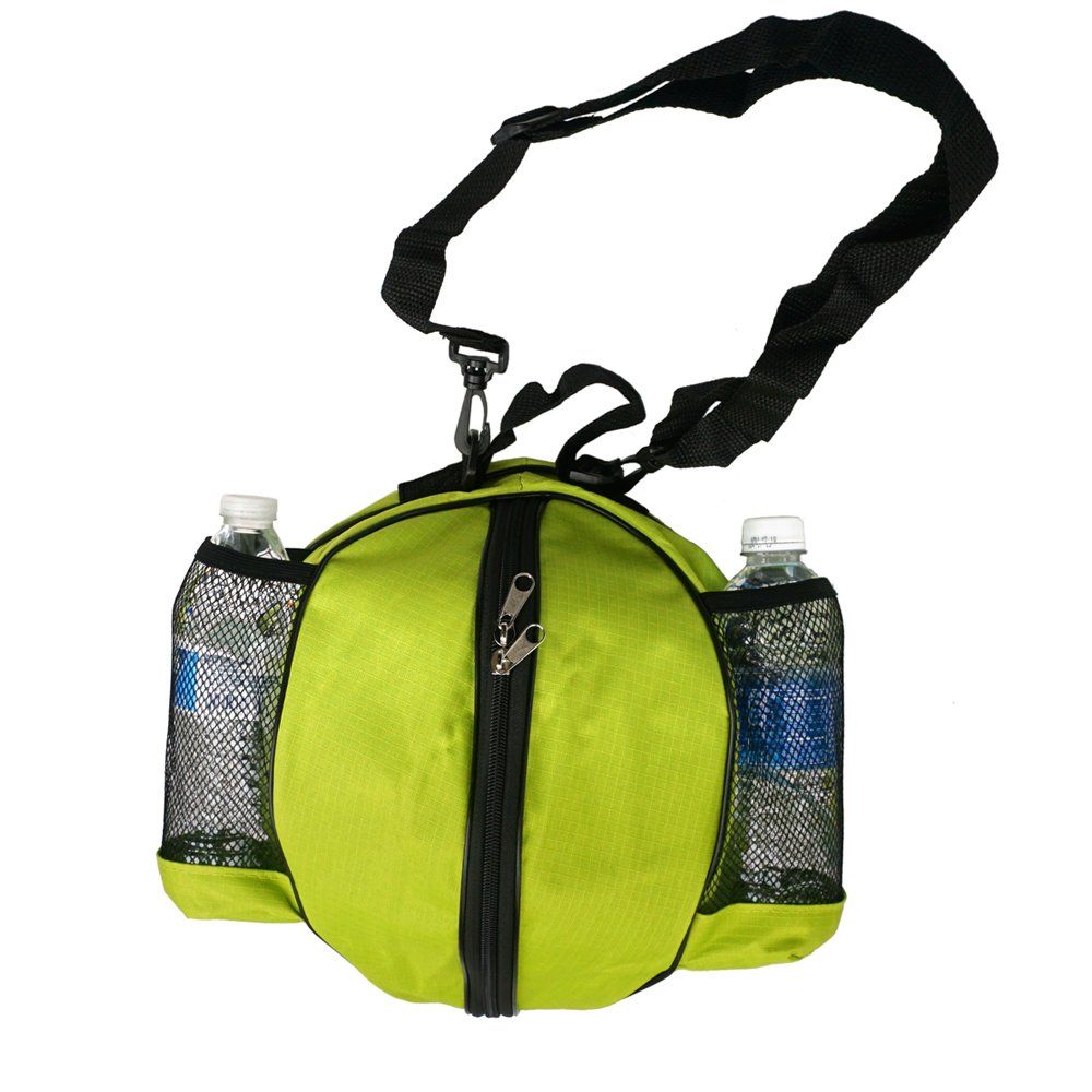 FoRapid Size 7 (29.5") Basketball Bag Soccer Ball Football Volleyball Softball Sports Ball Bag Holder Carrier+Adjustable Shoulder Strap 2 Side Mesh