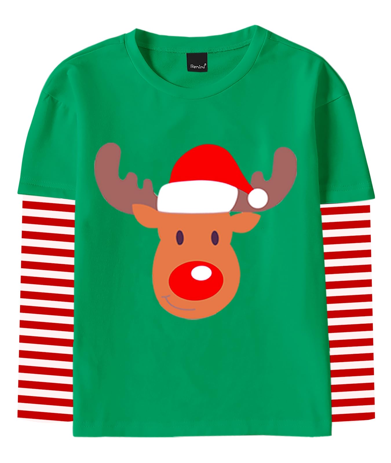 Remimi Unisex Kids Halloween Long Sleeve Shirt Holiday Stripe Shirts 2-12 Years