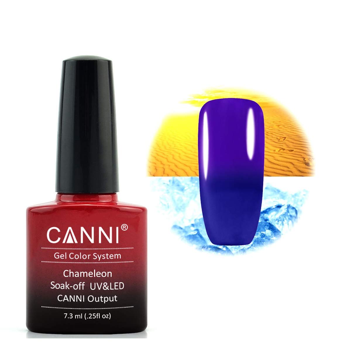 CANNI Thermal Gel Polish Chameleon Colors Nail Art Enamels Gel 7.3ml Soak off UV LED Temperature Color Changing Gel Varnish (CANNI�_331)-image-26