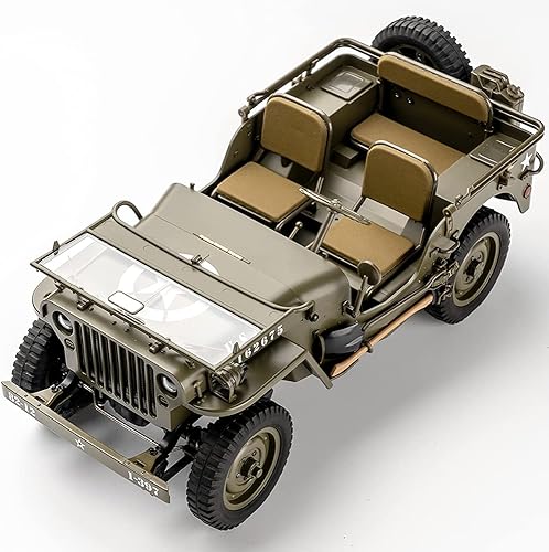 Vista 8 de FMS Rochobby RC12001RTR RC Car 112 1941 MB Scaler Willys Jeep Remote Control Crawler Military Truck 4x4 Vehículo todoterreno con transmisor