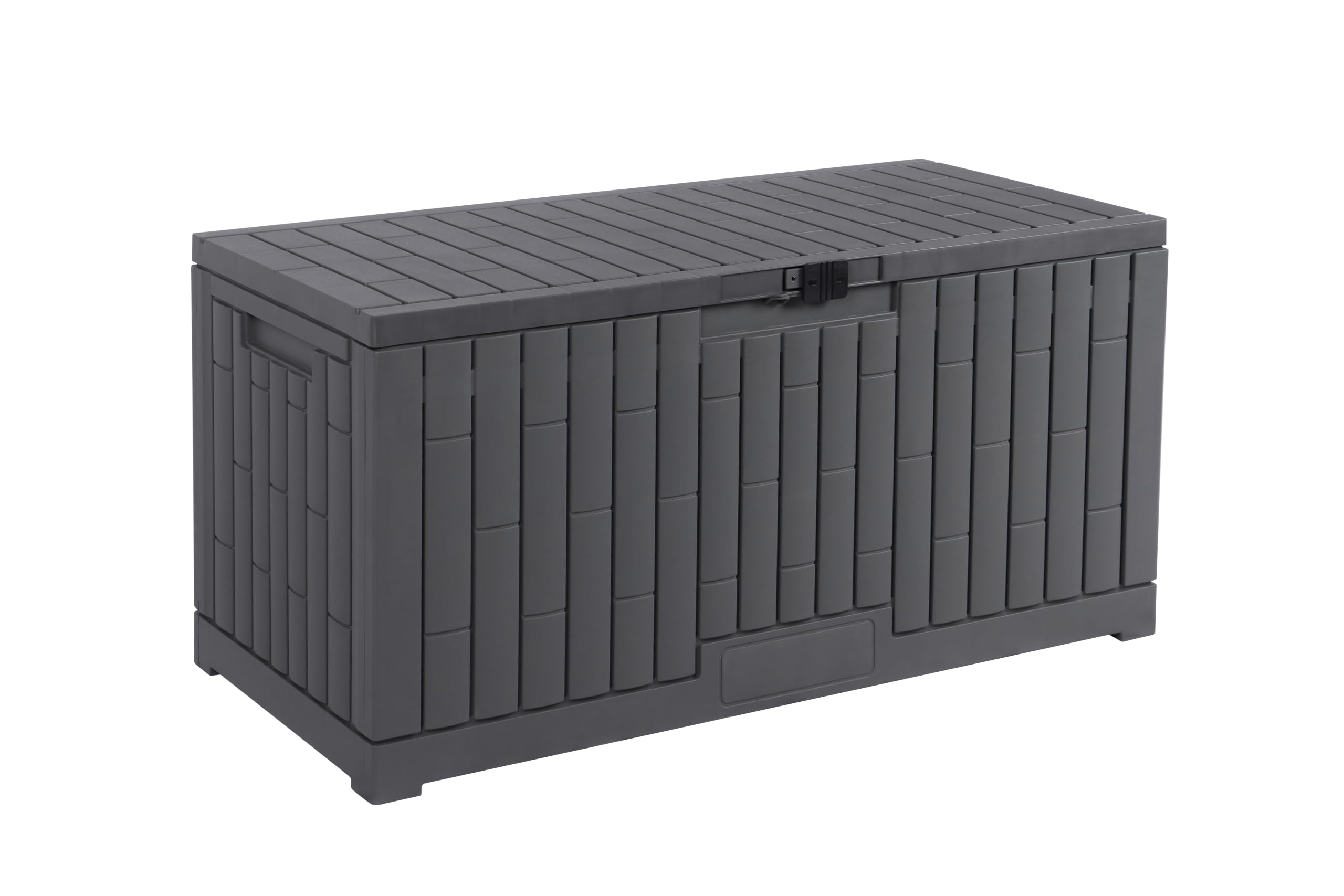 Koll Living Gartenbox Mara 454 Liter Grau | aus Kunststoff | 135 x 58,7 x 65 cm | UV- & witterungesbeständig
