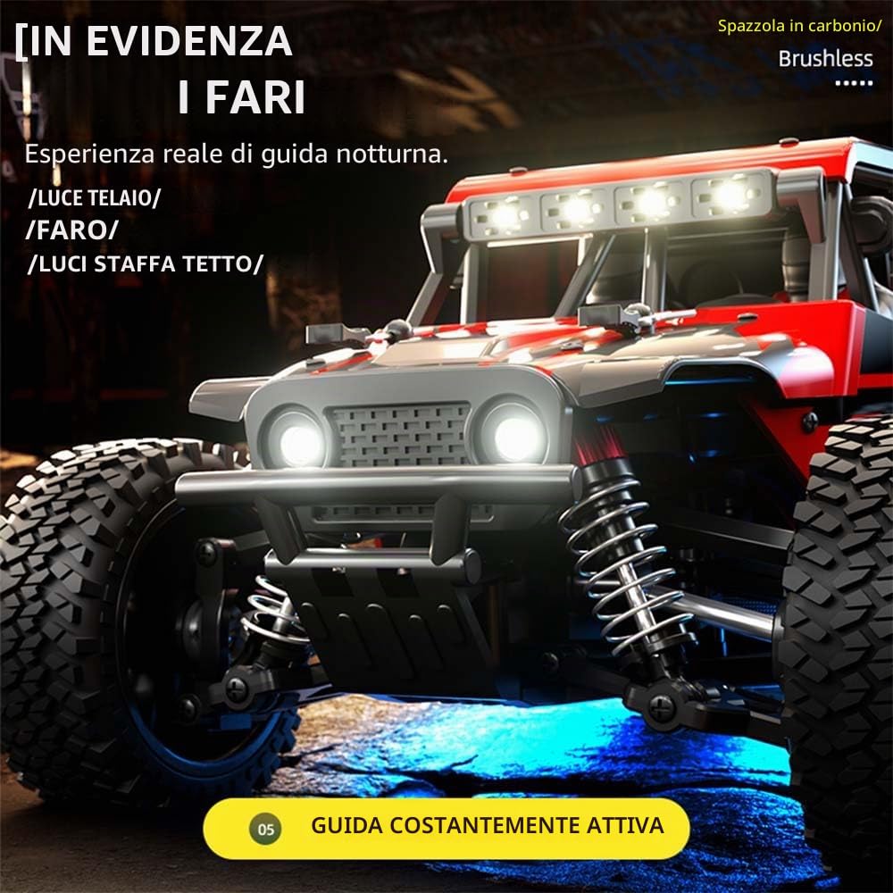 X-Verse SG202MAX Auto telecomandata 1:20 55KM/H RC Truggy 4WD All Terrain Offroad Truck Crawler per adulti e bambini, 3 batterie