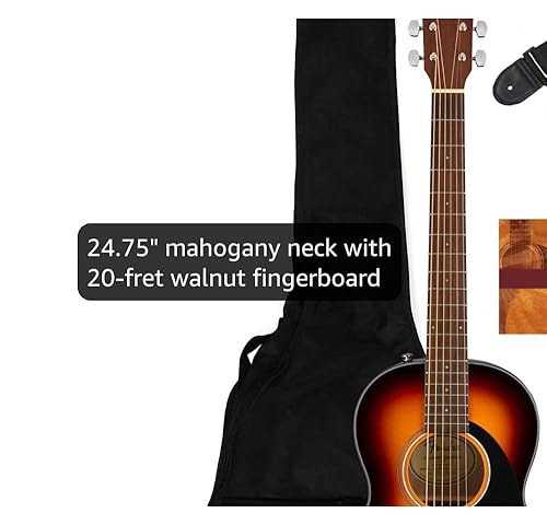Amazon.com: Fender CP-60S Solid Top Parlor Size Acoustic Guitar