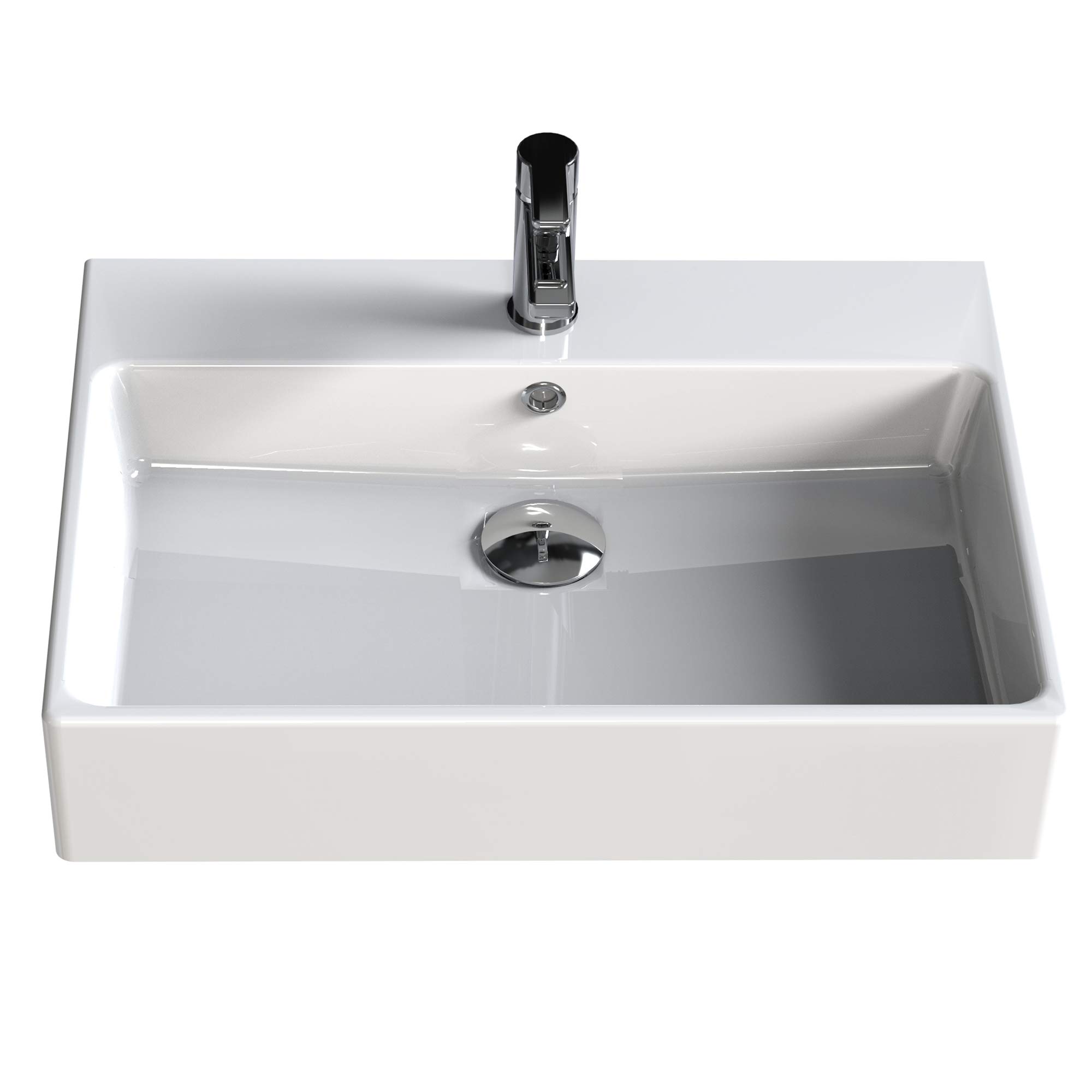 Aqua Bagno SOLO Lavabo, 70 x 50 cm, in ceramica, di Design