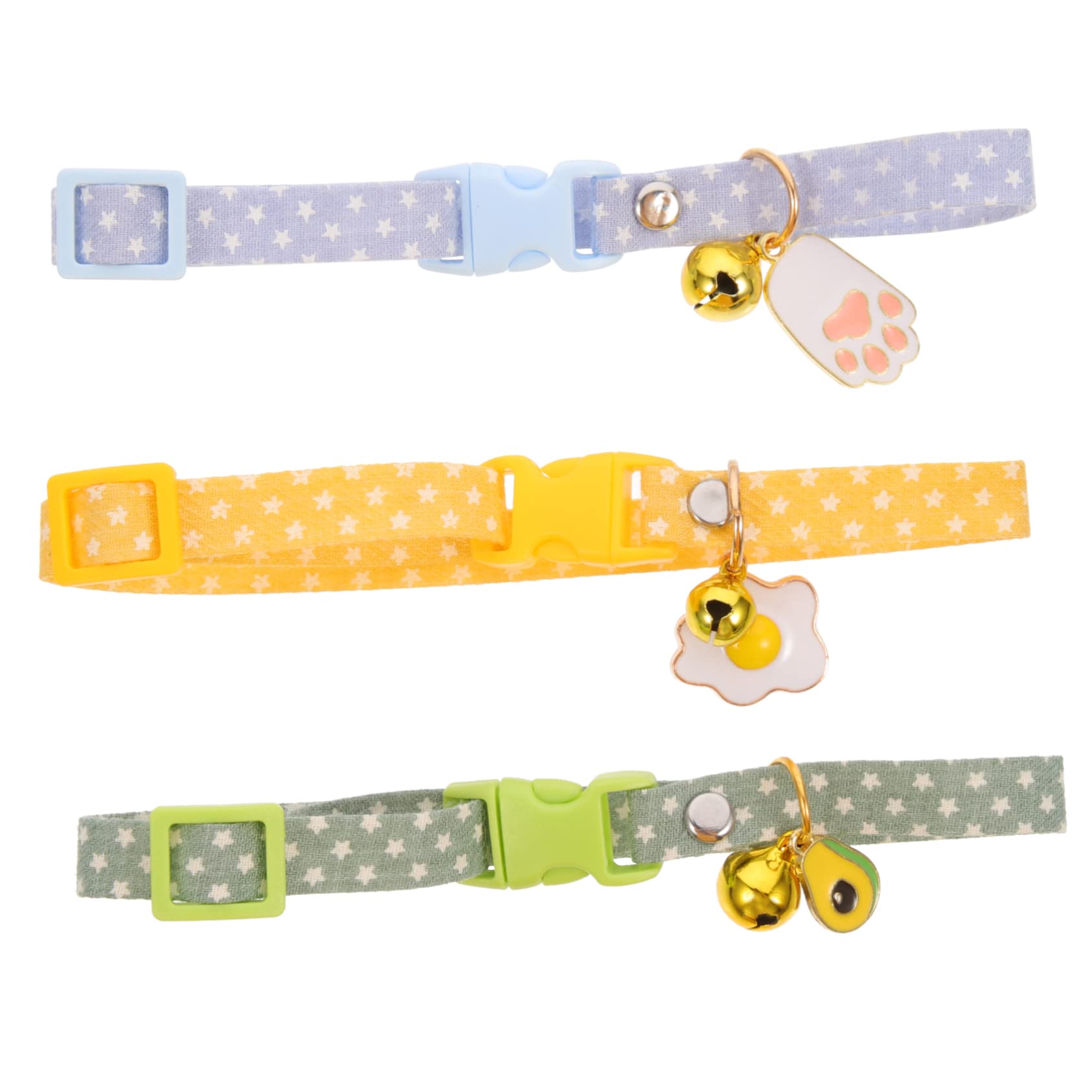 INOOMP 15pièces Collier pour Chat Réglable avec Pendentifs Avocat Œuf Et Patte Bleue De Accessoires Confortables pour Chats Et Chatons Parfaits pour Toutes Les Occasions